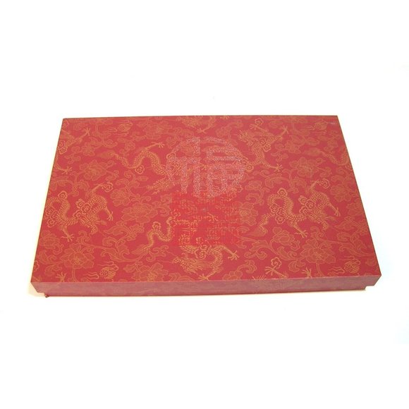 Chinese Chopsticks in Decorative Red Wood Box, NIB - Picture 2 of 6